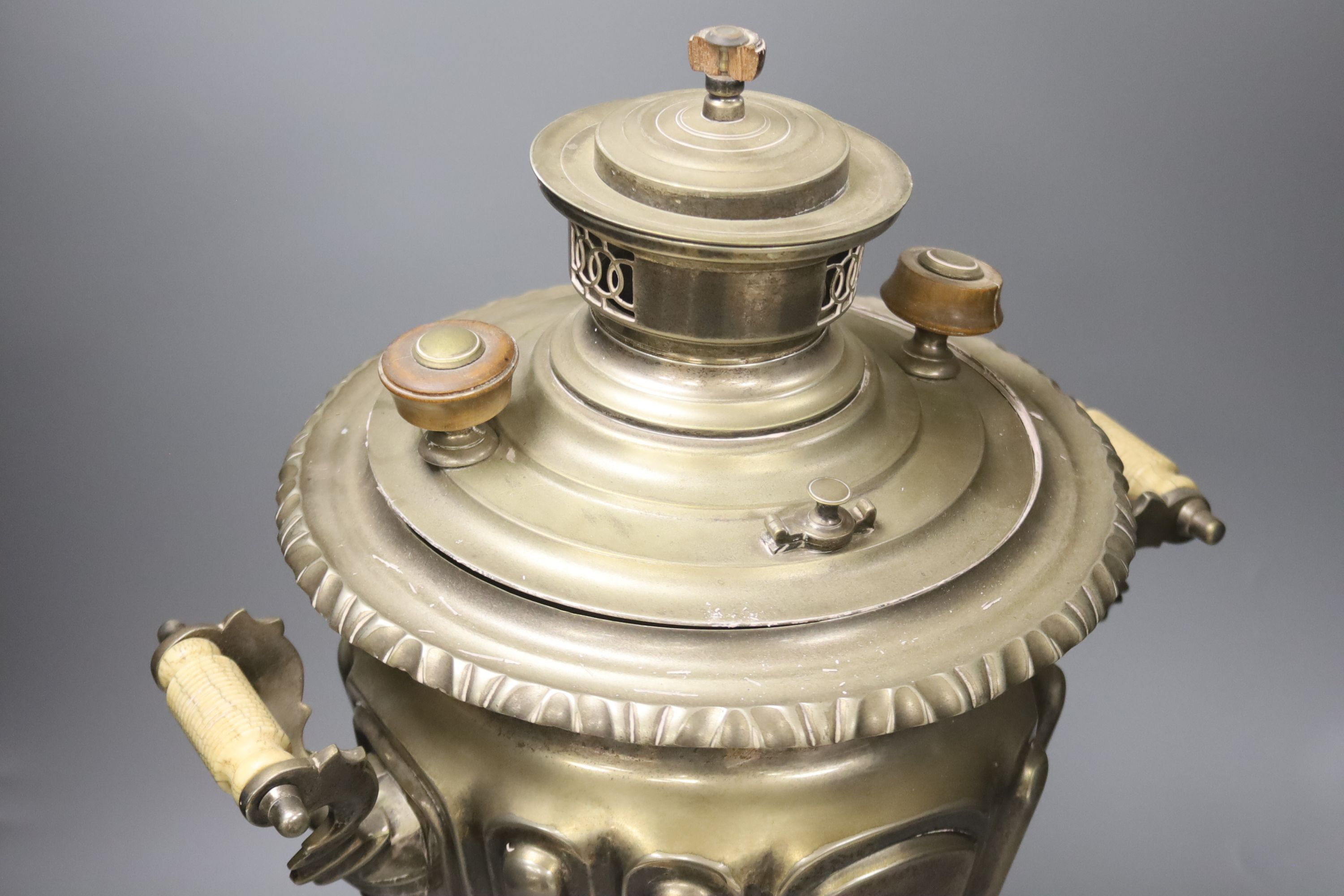 A plated samovar, height 55cm